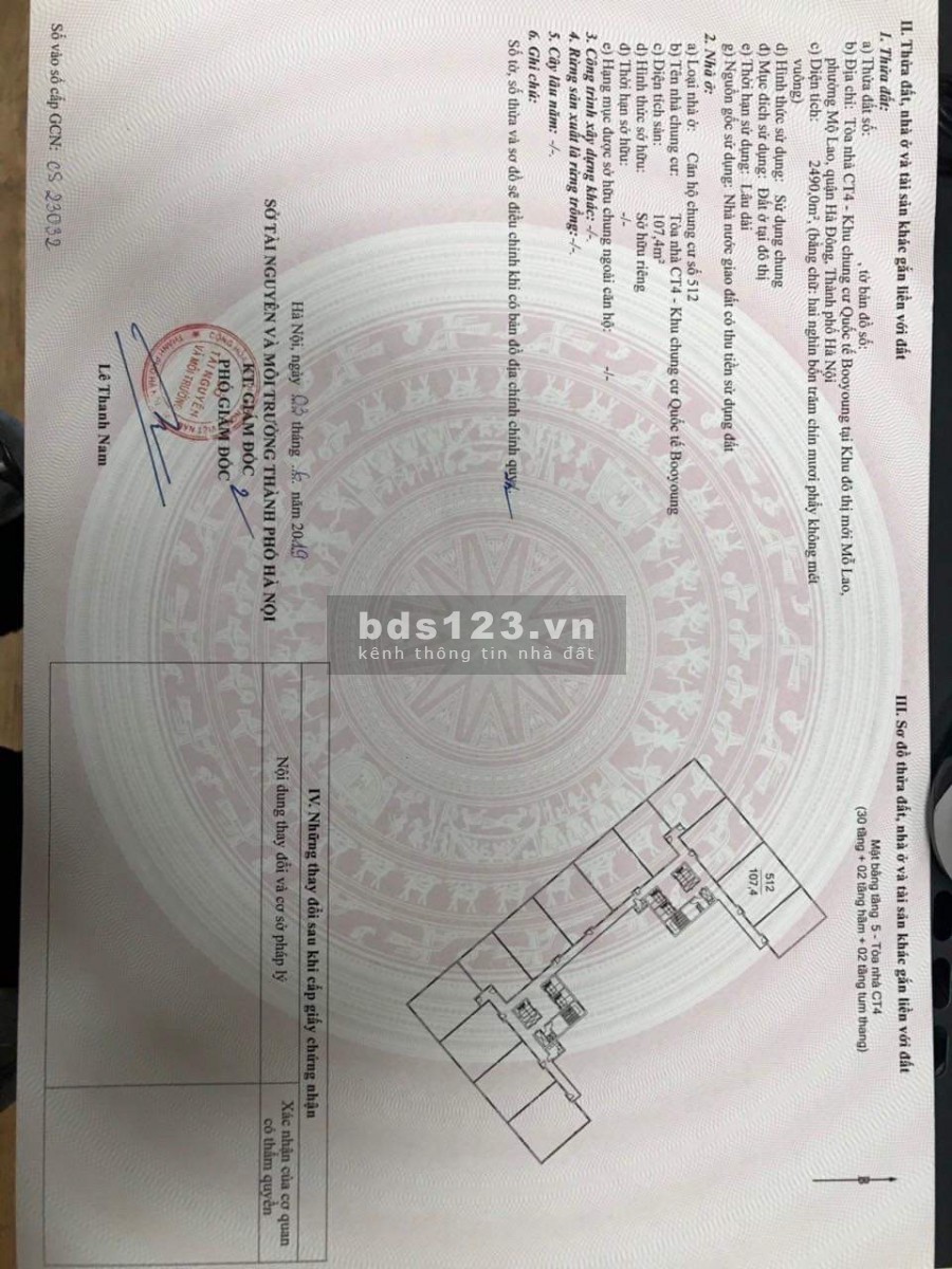 Nhỉnh hơn 1 tỷ nhận ngay căn hộ Tại CT4 Booyoung Dt 95,6m2 3 PN+ 2vs