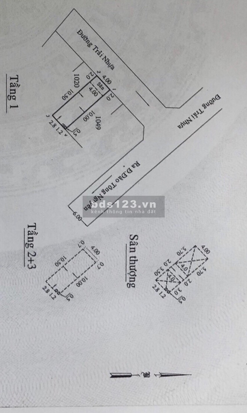 Bán nhà 2 lầu hẻm nhựa 8m (Kho C) Đường Đào Tông Nguyên H.Nhà Bè