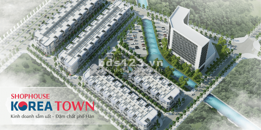 CƠ HỘI ĐẦU TƯ SHOPHOUSE KOREA TOWN, KCN YÊN PHONG, DT 105M2, TỪ 14TR/M2, MẶT BẰNG HOÀN THIỆN, SỔ ĐỎ LÂU DÀI