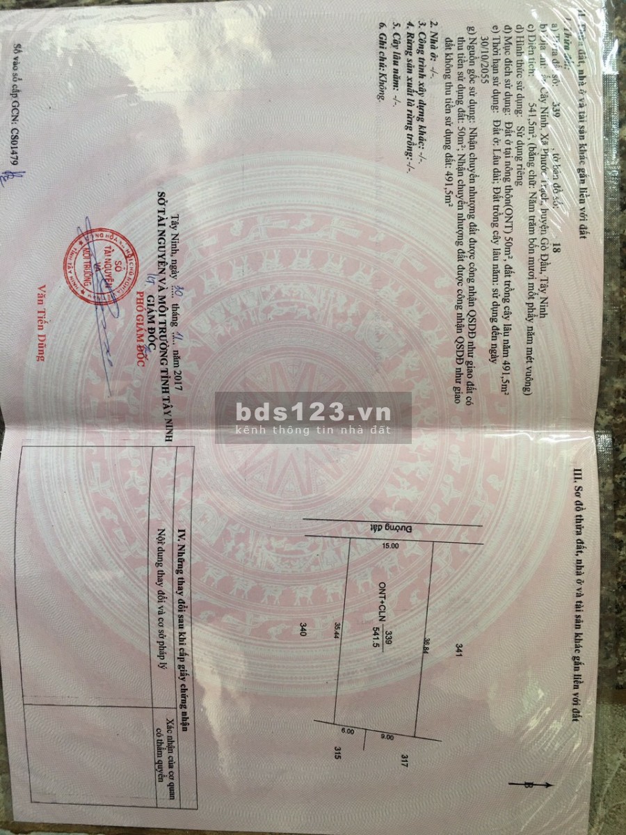 Kẹt tiền bán 5m ngay sớm mía Phước Trạch Gò Dầu