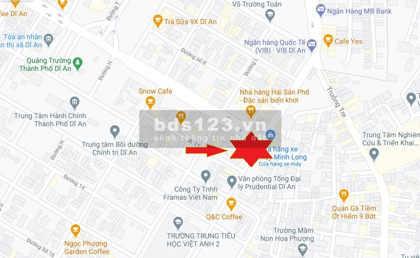 Bán khách sạn đang kinh doanh Khu hành chính Dĩ An.
