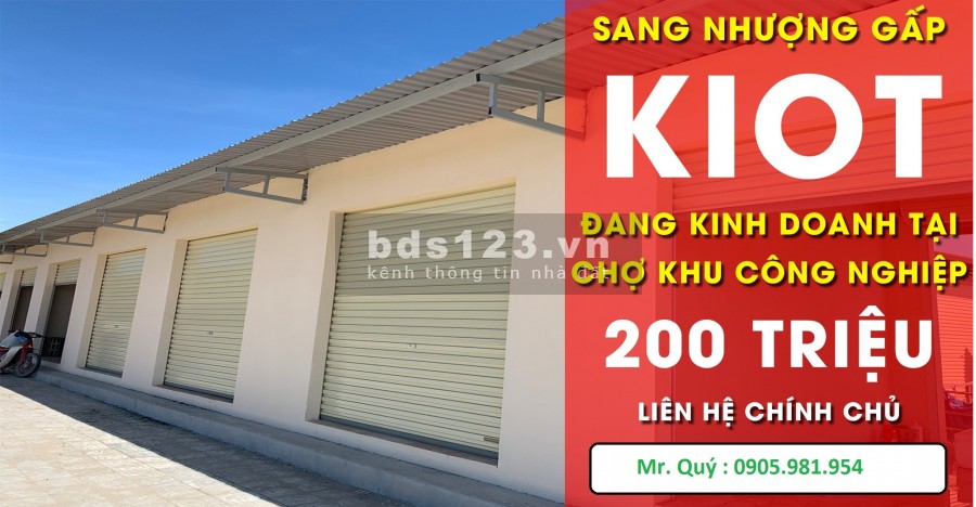Sang nhượng 2 kiot liền kề chợ Điện Ngọc