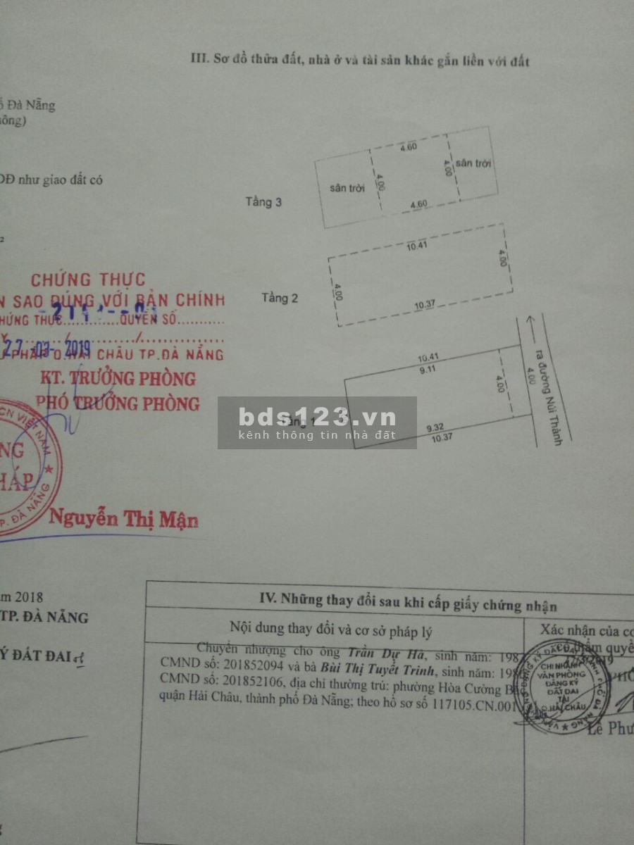 CƠ HỘI MUA NHÀ RẺ NÚI THÀNH QUẬN HẢI CHÂU ĐÀ NẴNG
