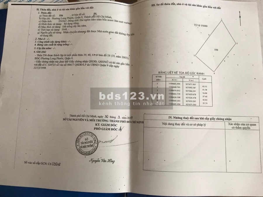 Cực sốc! 2500m² đất 'cò bay thẳng cánh' Q.9 giá chỉ 15 tỷ