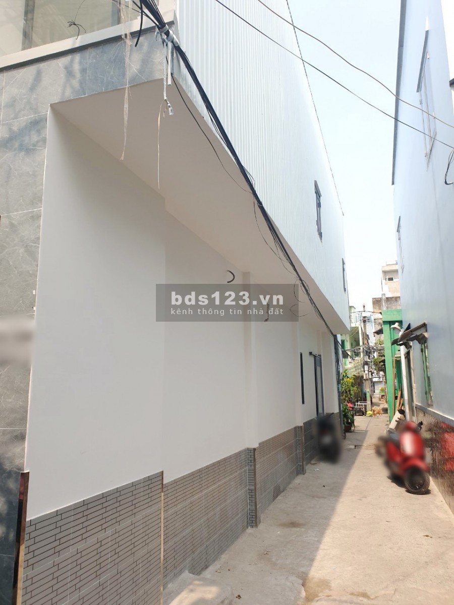 Nhà mới/1lầu/3pn, hai mặt tiền hẻm 146 Nguyễn Chế Nghĩa P12 Q8