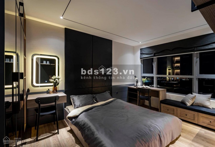 Palm Heights cần cho thuê căn hộ rộng 80m2, 2 PN, view sông, gió tự nhiên, giá 10 triệu/tháng