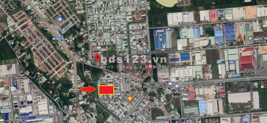 Bán gấp đất full TC Mỹ Phước II Bến Cát