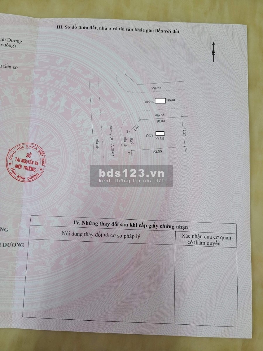 Bán gấp đất full TC Mỹ Phước II Bến Cát