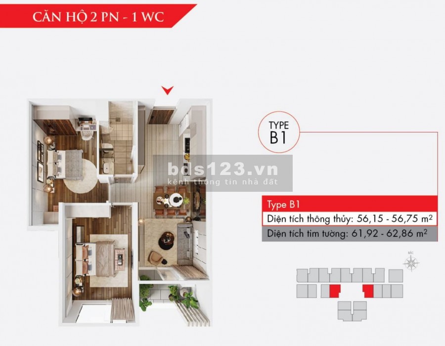Dự án CHCC CĐT Phát Đạt chỉ 1,6tỷ/căn, Dự kiến cho thuê 10tr