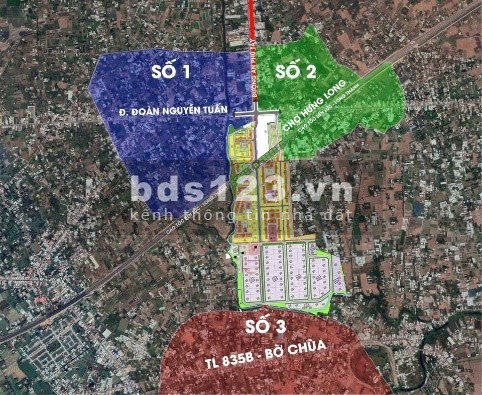 Chỉ thanh toán 1,1 có ngay đất nền(90m2) vị trí mặt tiền, Chợ Hưng Long, Khu vip The Sol City.