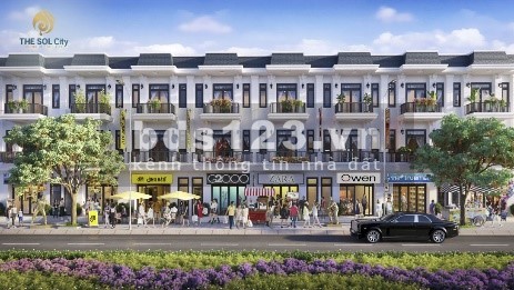 Chỉ thanh toán 1,1 có ngay đất nền(90m2) vị trí mặt tiền, Chợ Hưng Long, Khu vip The Sol City.