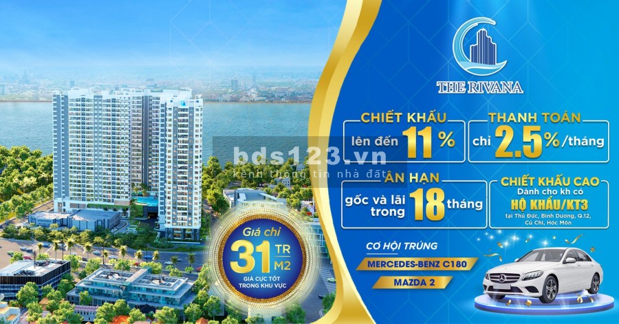 Căn hộ cao cấp 2 PN 70m2 ven sông SG, Mặt tiền QL 13, cách Bình Thạnh 15p đi xe.