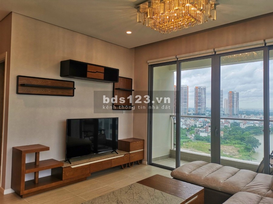 Cho thuê 3PN Đảo Kim Cương view hồ bơi + sông tuyệt đẹp, full nội thất, 118m2. LH 093 7221 051