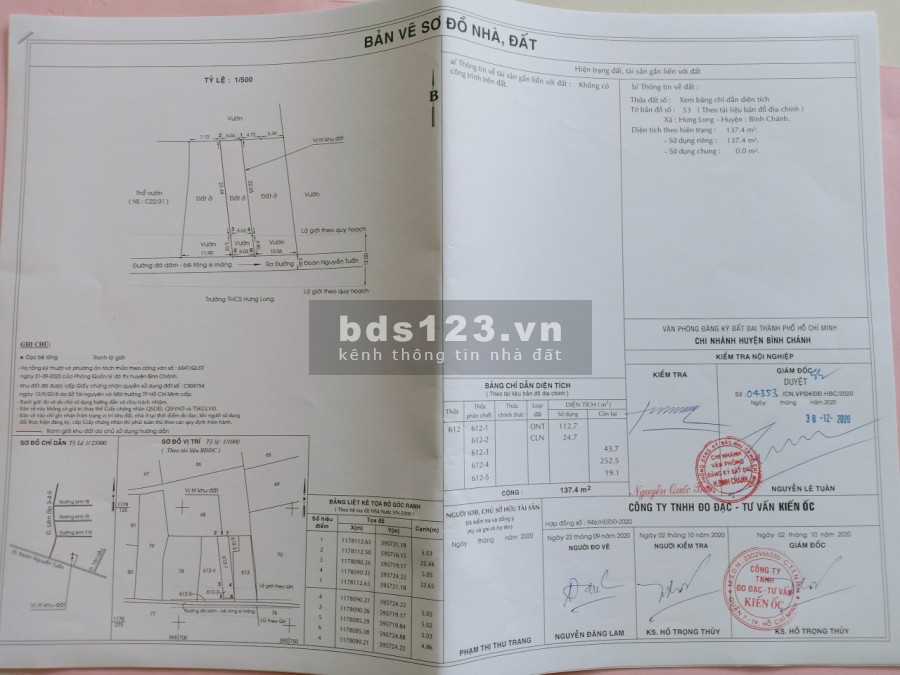 Giảm 600 triệu Bán137m² đất Bình Chánh giá chỉ 2 tỷ