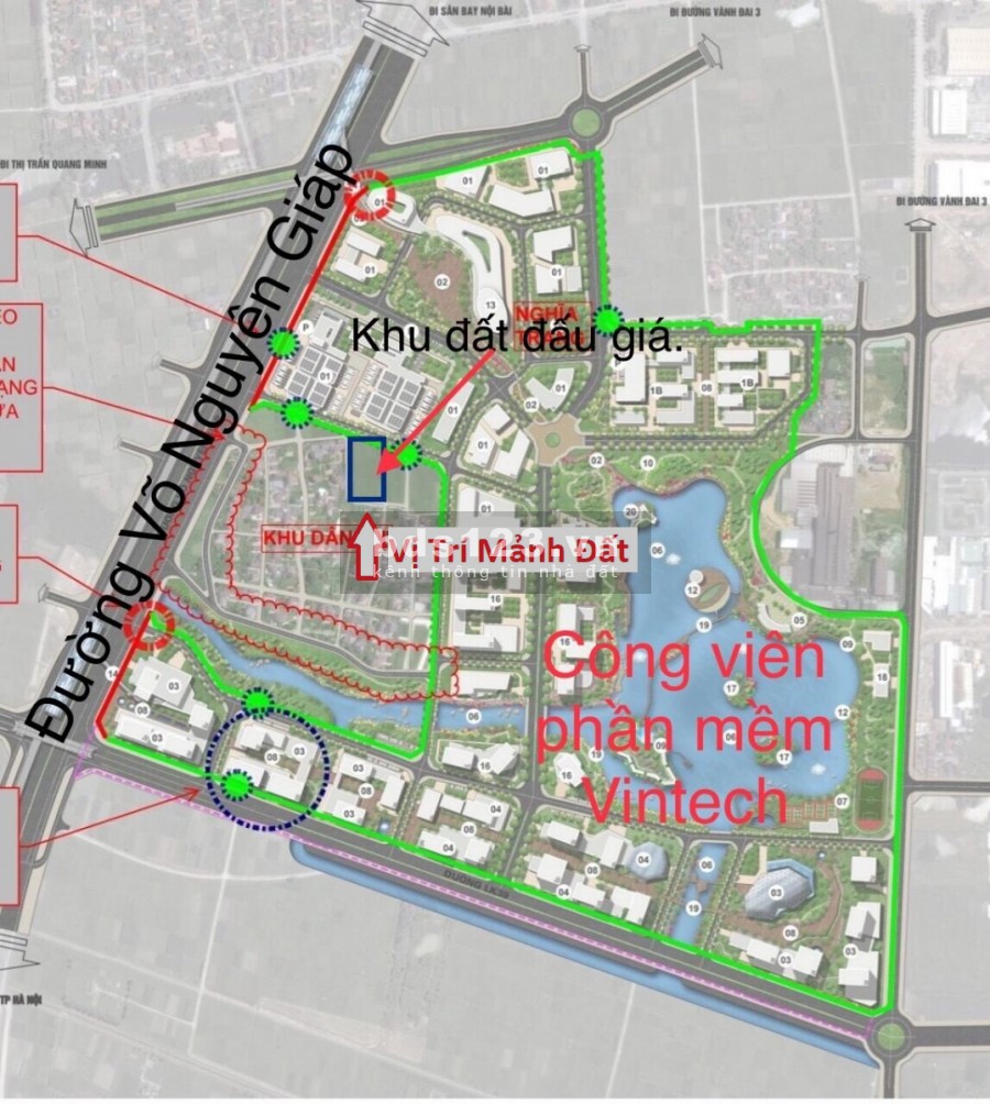 712m Thôn Đồng-Nguyên Khê, Nhìn ra lô đất Đấu Giá, sát Khu Công Viên Phần Mềm VINTECH-Đông Anh