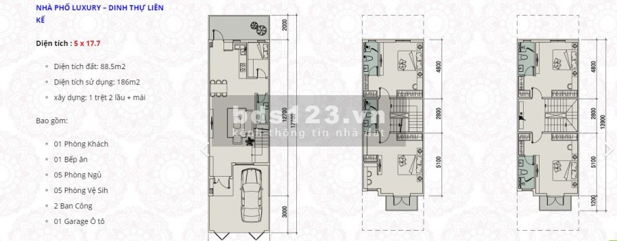 Bán 2 căn shophouse n55 5 tỷ 450 (vat) và q56 giá 6 tỷ 45 (vat ) đường 20m