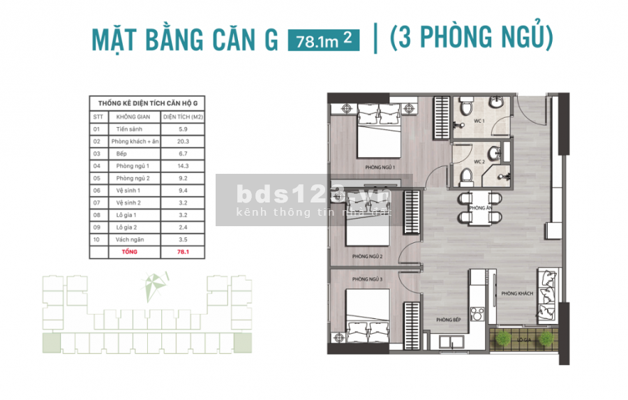 Chung Cư TP. Quy Nhơn 64m2 2PN - Ưu Đãi Đến 100Tr
