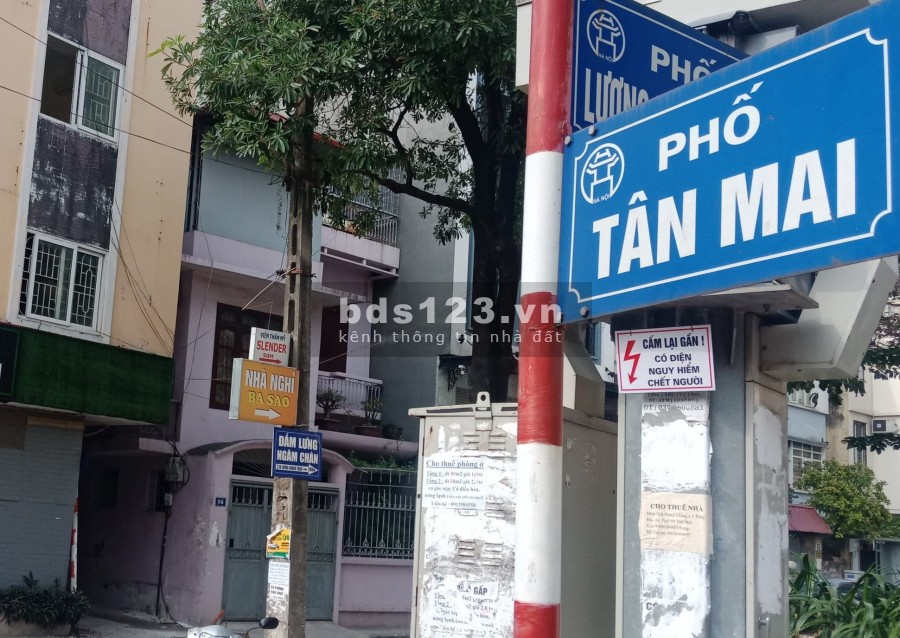 Nhà ngõ ô tô rộng, đường TânMai (HoàngMai), 6,1tỷ