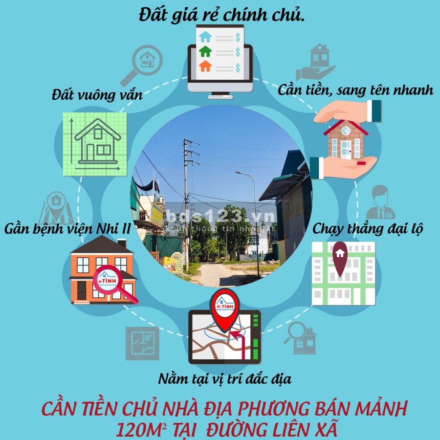 Đất giá rẻ nằm trên đường mặt đường Liên Xã