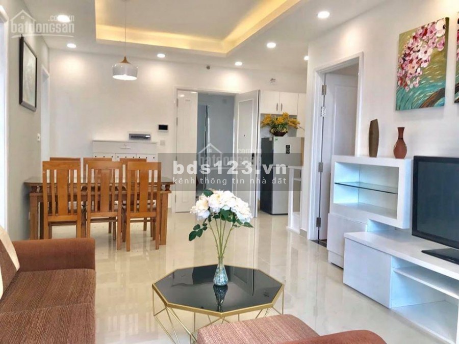 Trống căn hộ rộng 75m2, 2 PN, cần cho thuê giá 11 triệu/tháng, cc Sài Gòn Mia, tầng cao, yên tĩnh