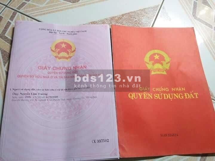 Cần bán đất thổ cư 2 mặt tiền trước và sau