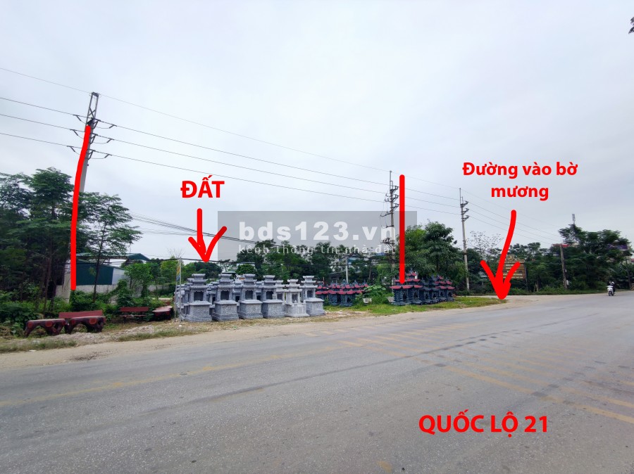 Bán đất mặt đường khu Công nghệ cao gần cầu Đồng Mô, 2 mặt tiền, sổ đỏ chính chủ, Sơn Tây, Hòa Lạc