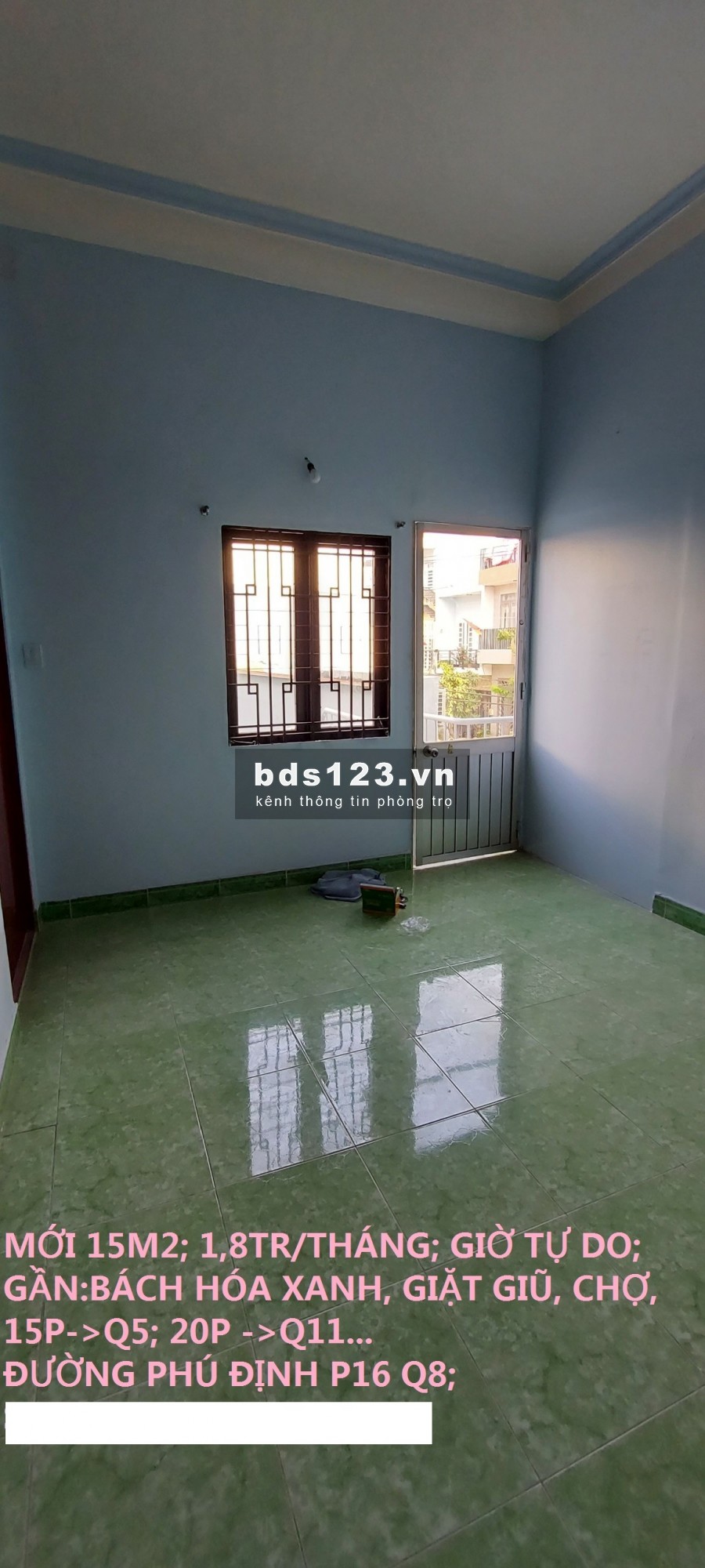 Phòng cho thuê đường Phú Định Quận 8