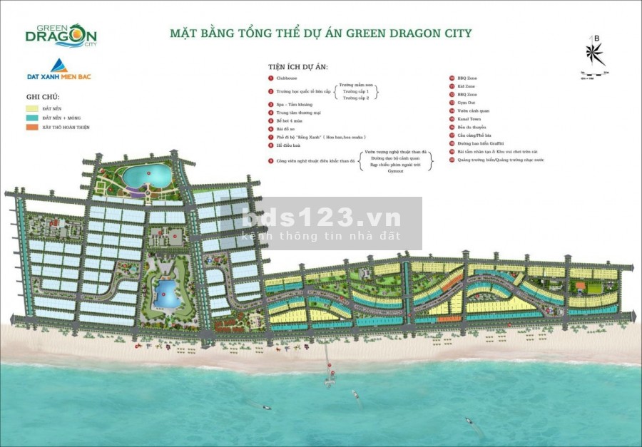 Dự án green dragon city nằm trên trục đường bao biển