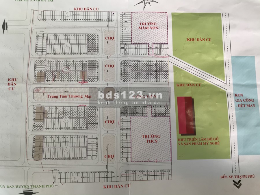 Đất chợ huyện liền kề cụm công nghiệp sổ hồng riêng