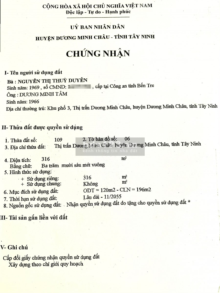 BÁN ĐẤT MẶT TIỀN CHÍNH CHỦ 320M2