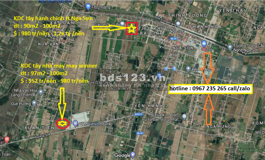 Đất Nga Văn Nga sơn 552 tr/nền cơ hội đầu tư 2021