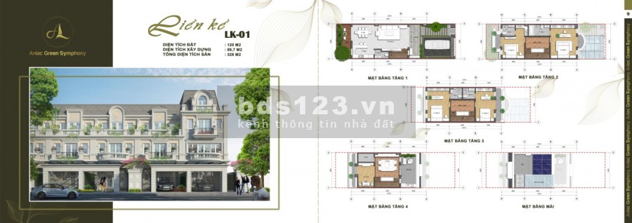 SIÊU ĐỘC, LIỀN KỀ AN LẠC SYMPHONY 121M, MẶT HỒ, VIEW CÔNG VIÊN, 2 NĂM LS 0% CHỈ TỪ 4 TỶ