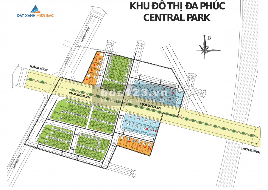 Cần bán lô đất có diện tích 225m2 dự án Đa Phúc Dương Kinh Central Park