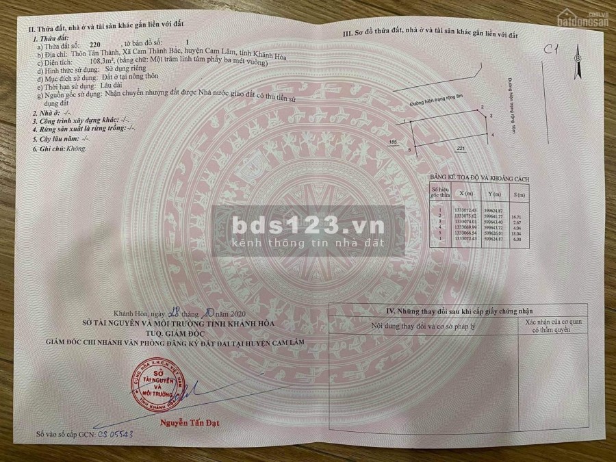 Bán đất Cam Lâm sát Đầm Thủy Triều đường 16m, cách Sân Bay và Bãi Dài 10 phút