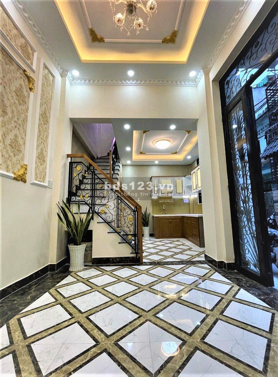 Bán nhà Đẹp 3 tầng, 7x4m gần Cầu Hậu Giang Q6, hẻm thông_3ti65