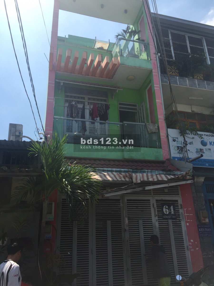 Cho thuê nhà 1 trệt 2 lầu, tổng diện tích 230m2, đường số 6, Bình Hưng Hòa gần TTTM Aeon Tân Phú (2 phút đi xe)