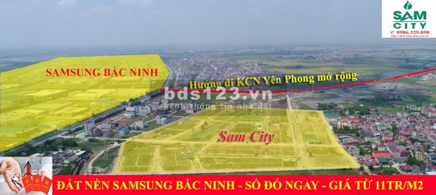 Bán đất nền dự án Yên Trung Thụy Hòa, Yên Phong, Bắc Ninh