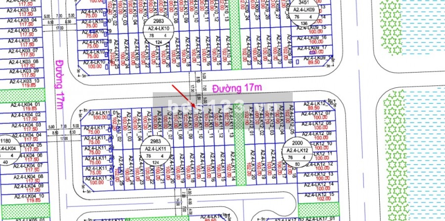 Bán Ô Đất Liền Kề A2.4 LK11 Ô số 10 Thanh Hà