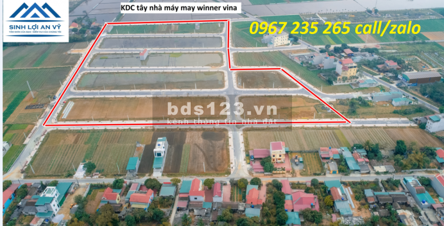 100m2 . Đất thổ cư, cạnh khu dân cư đông đúc tại Nga Văn