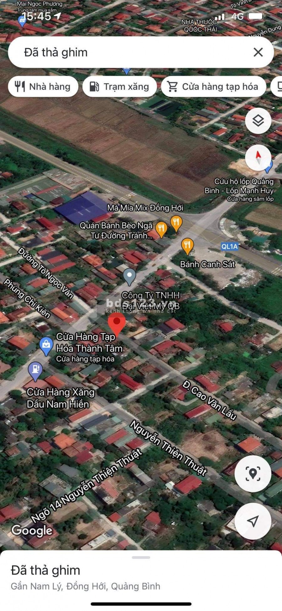 Bán đất mặt tiền Cao Văn Lầu - Nam Lý, sát Hà Huy Tập, 7.5 x 16m, giá đầu tư