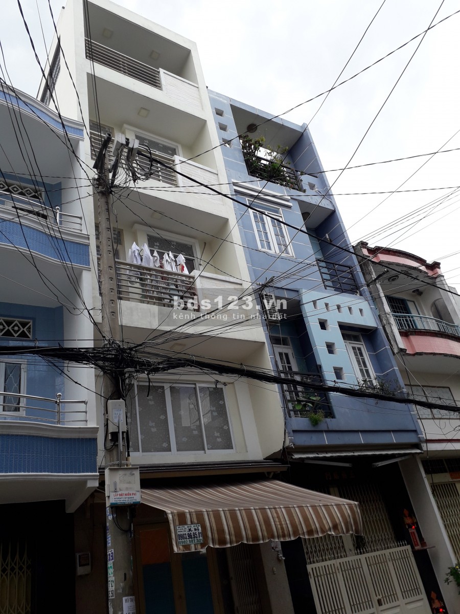 Cho thuê nhà Mặt tiền Thành Mỹ, p8, Tân Bình, 5x20m, 1 trệt 3 lầu.