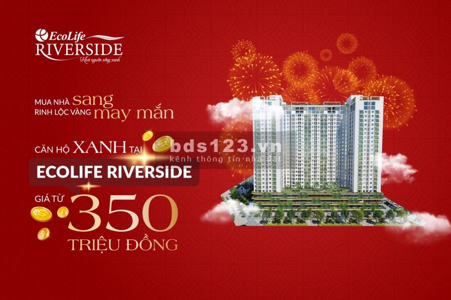 Căn hộ EcoLife Riverside căn hộ xanh giữa trung tâm TP biển Quy Nhơn chỉ 19tr/m2