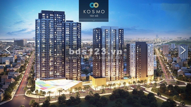 Bán gấp căn 84m2, 2 ngủ, ban công ĐN tại Kosmo Tây Hồ- 161 đường Xuân La.