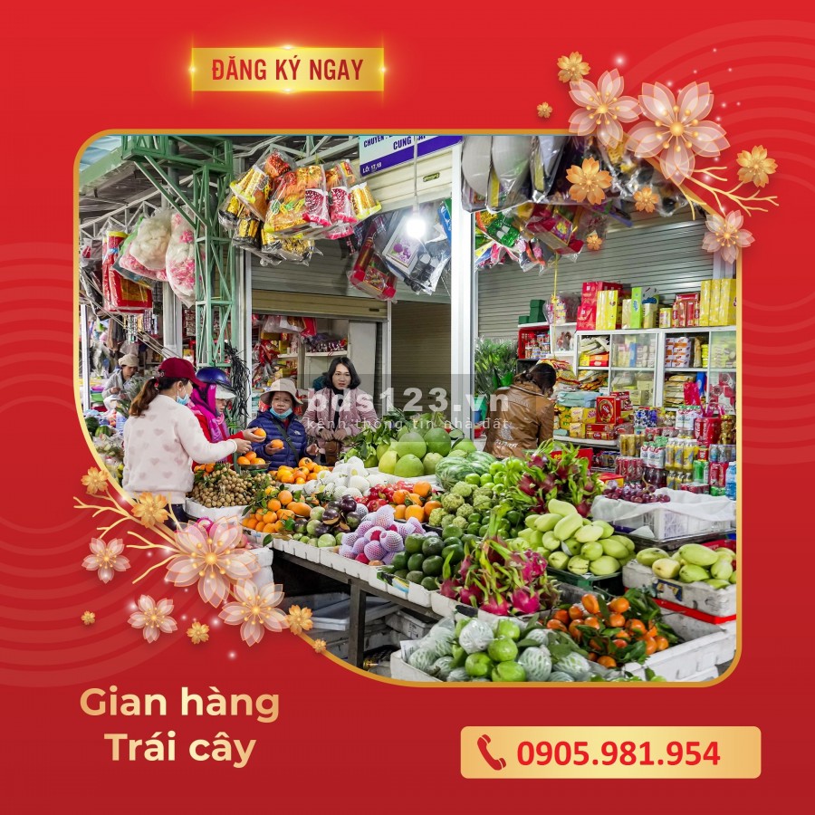 san nhượng kiot chợ đầu mối điện ngọc