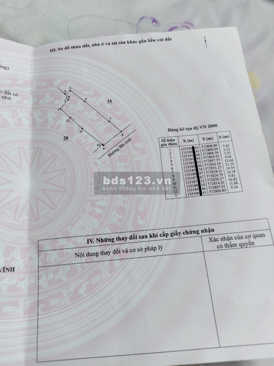 Bán nhà vườn có thổ cư đường nhựa giá chỉ 490tr LH 0788.558.552