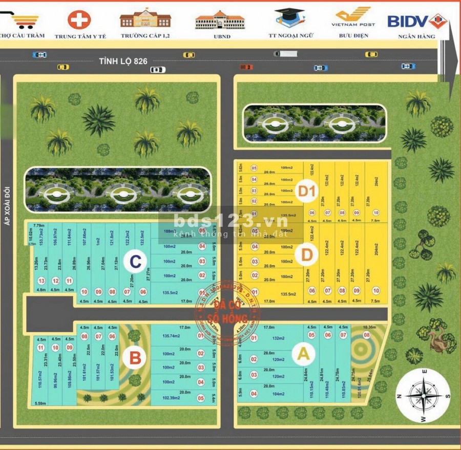 Nền đất hội tụ đủ 3 điều phong thủy mà ai cũng quan tâm : Nhất cận thị. Nhì cận giang, tam cận lộ.