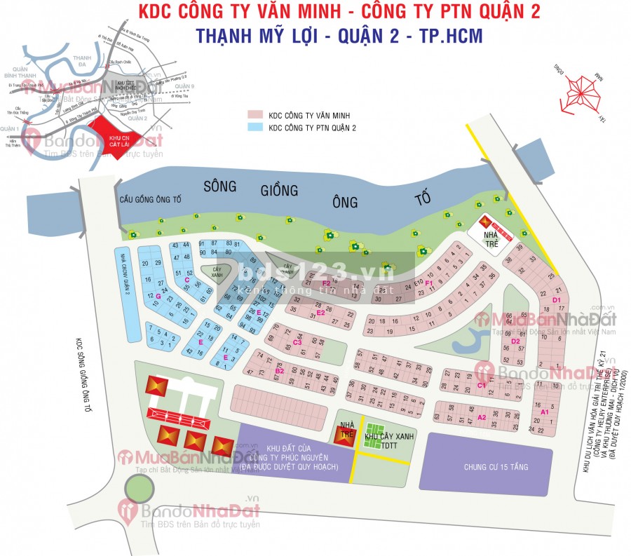 Cần tiền nên bán gấp 1 lô đất thuộc dự án Văn Minh, P. An Phú – Q. 2,