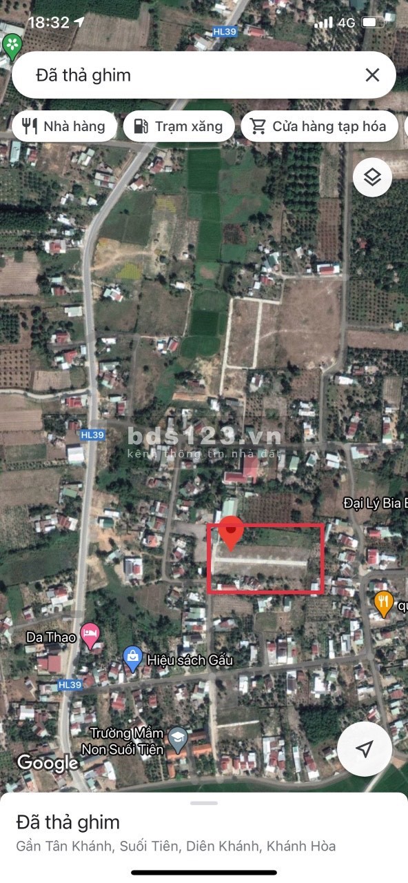 Bán Lô Đất Biệt Thự 200m2 Tại Khu BT – Suối Tiên – Nha Trang, 5.5Tr/m2