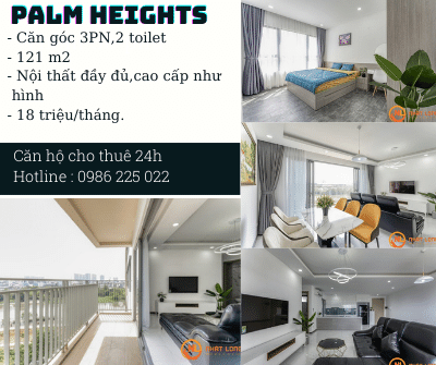 TOP 6 Căn hộ cho thuê HOT tại Palm Heights