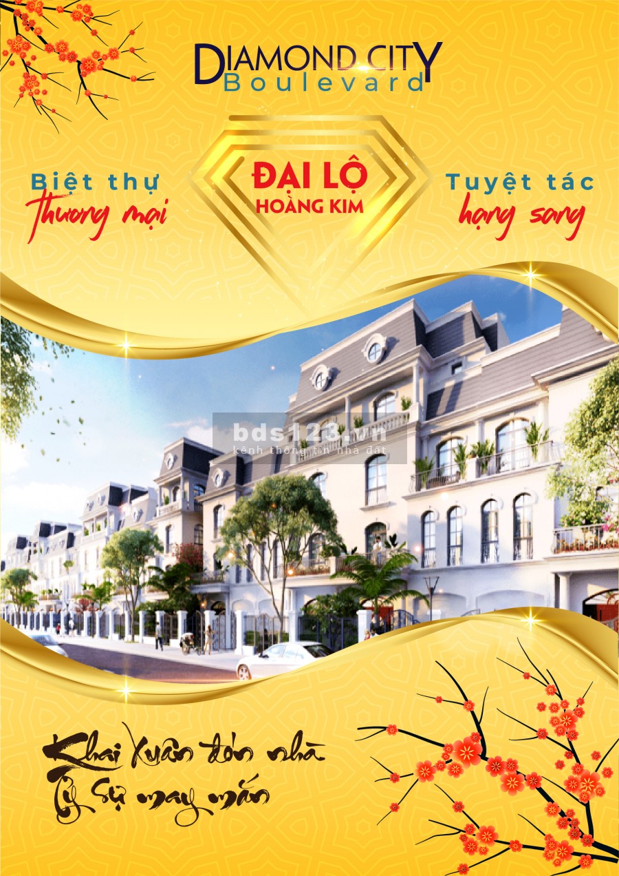 Ra mắt phân khu biệt thự đẳng cấp Diamond City Boulevard
